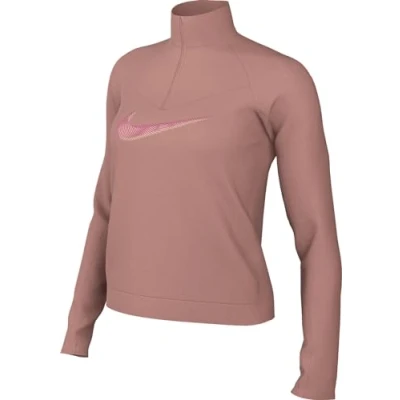 Abbildung von Nike Performance W NK DF HBR HZ Pacer Langarmshirt, Damen, Größe: Large, Red stardust/fierce pink