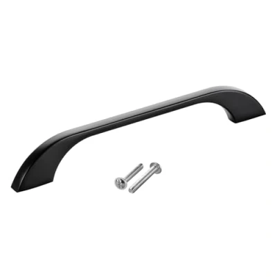 Abbildung von SO TECH® Möbelgriff Bügelgriff Blackline XIII schwarz matt inkl. Schrauben (1 St), Schubladengriff Schrankgriff Bohrlochabstand (BA) 128 mm