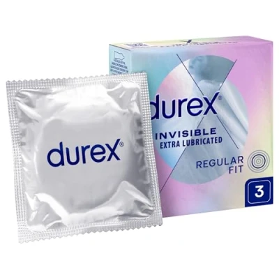 Abbildung von DUREX Invisible Extra Thin dünnste Kondome 3pcs 0,03 kg