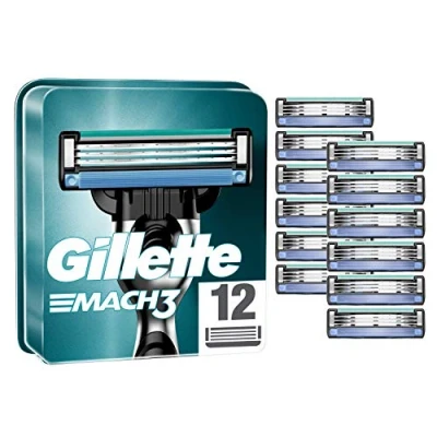 Abbildung von Gillette Mach3 Men’s Razor Blade Refills 12 Count