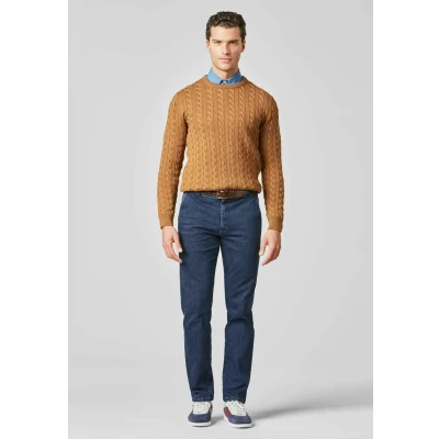 Abbildung von Meyer CORD BONN Jeans Tapered Fit, Herren, Größe: 24, Blau