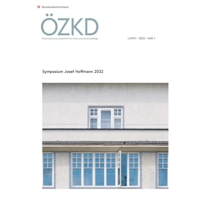 Abbildung von Österreichische Zeitschrift für Kunst und Denkmalpflege LXXVII, Heft 1: Symposium Josef Hoffmann 2022