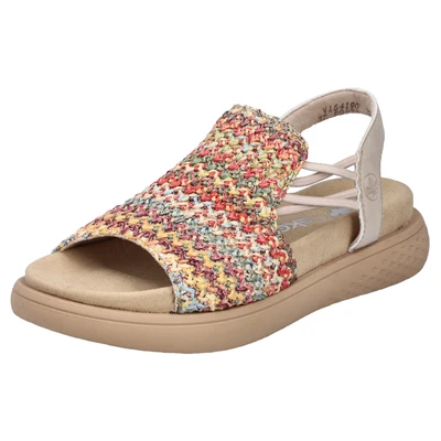 Abbildung von Rieker Riemensandalette, Damen, Größe: 39, Bunt Schuhe