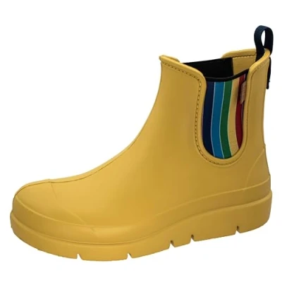 Abbildung von Fischer Markenschuh Stella Gummistiefelette leicht, Regenbogen Gummizug, EInlegesohle herausnehmbar, aus EVA
