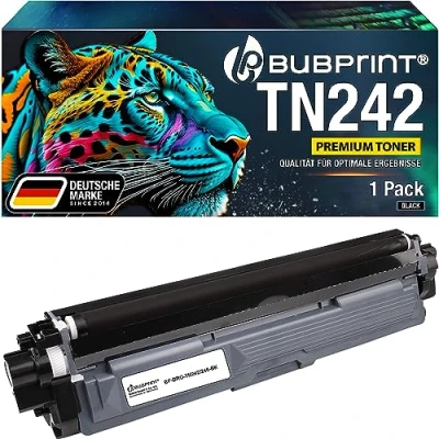 Abbildung von Bubprint Toner kompatibel als Ersatz für Brother TN 242BK 246BK DCP 9017CDW 9022CDW HL 3142CW 3152CDW 3172CDW MFC 9142CDN 9332CDW 9342CDW Schwarz