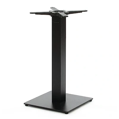 Abbildung von Dublino Tischgestell Tischbein schwarz Premium PJ7087 Metall Esstisch Höhe 73 cm 15 kg Bodenplatte 40x40 max. Tischplattengröße 70x70 / Ø 80
