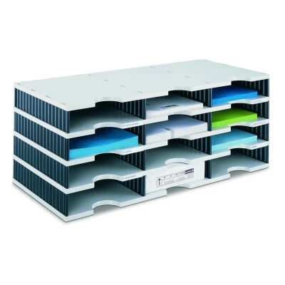 Abbildung von styro Styrodoc Sortierstation DIN C4 12 Fach grau/schwarz