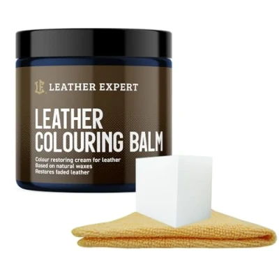 Abbildung von Leder Reparatur Set 250ml Lederfarbe Dunkelblau Lederpflege Auto Ledersofa Pflegemittel für Naturleder, Verblasstes und Leicht Abgenutztes ausreichend 2 Sitzer Sofa Sessel