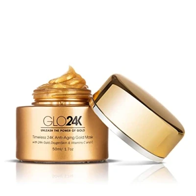 Abbildung von GLO24K Timeless 24k Anti Aging Gold Mask with Gold,OxygenSkin &amp; Vitamins C and E
