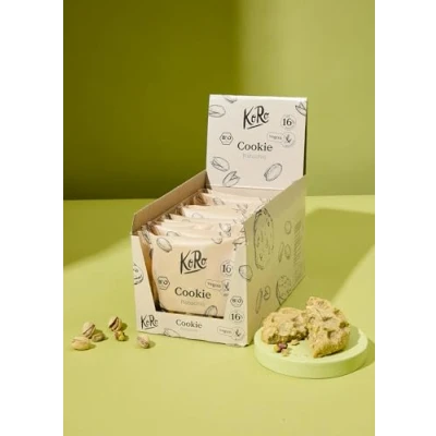 Abbildung von KoRo Bio Cookie Mit 16% Pistazie Vegan &amp; glutenfrei weißen Drops, Cashews und Pistazien Qualität