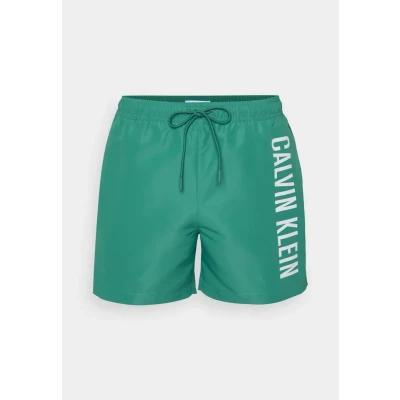 Abbildung von Calvin Klein Swimwear Intense Power Medium Drawstring Badeshorts, Herren, Größe: Medium, Wild green