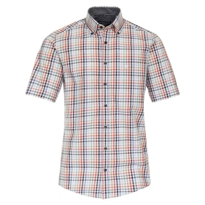 Abbildung von Casamoda Kurzarm Kariert Casual FIT Hemd, Herren, Größe: XXL, Mittelblau