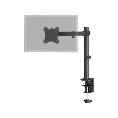 Abbildung von Goobay Monitorarm Single Flex 1732 Zoll Bildschirm Tischhalterung VESA 75 und 100 mm drehbar, schwenkbar neigbar höhenverstellbare Halterung maximale Belastung 8 kg Schwarz 58528