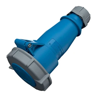 Abbildung von Mennekes (Unternehmen) 540 amv top einzelnen Teil Körper Stecker, IP 67 Schutz, 6 Stunden Earth Position, 3 pol, 16 A, 230 V, blau