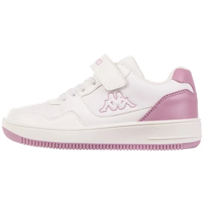Abbildung von Kappa Trainingsschuh für Kinder, Größe: 27, White/lila Schuhe