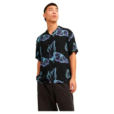 Abbildung von Jack &amp; Jones Jcojeff Resort Relax Hemd, Herren, Größe: Medium, Black