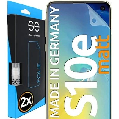 Abbildung von S.E für Samsung Galaxy S10e Schutzfolie Entspiegelt 2x Folien im SET aus Deutschland, Folie Matt, vom Hersteller staubfrei und blasenfrei, TPU