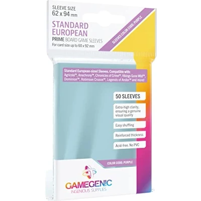 Abbildung von GameGenic Standard European Sleeves 62x94 mm
