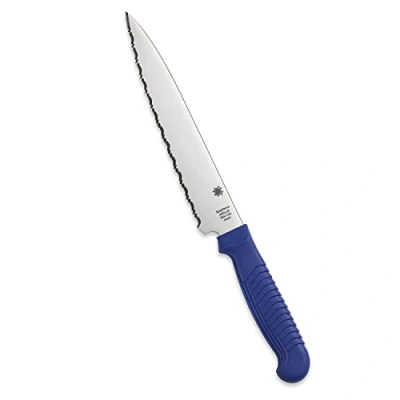 Abbildung von Spyderco Messer mit Feststehender Klinge Kitchen Utility Knife 6 Plain Edge, K04SBL, Schwarz