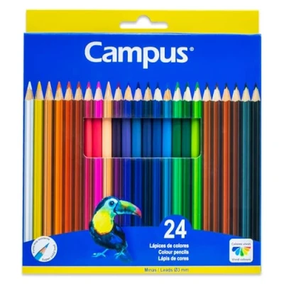 Abbildung von Campus College 630480 hexagonal Buntstifte, 24 Stück.