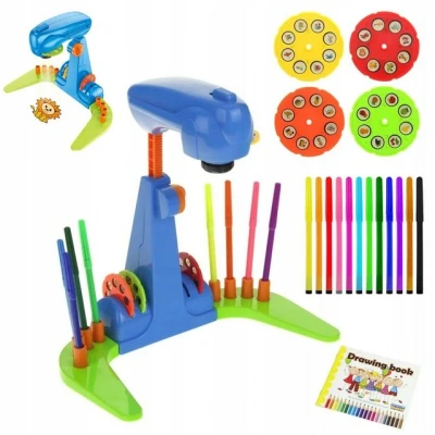 Abbildung von COIL Kreativset Zeichenprojektor,Kinderprojektor,Spielset,Kreative Spielzeug,32 Motive, (32 tlg)