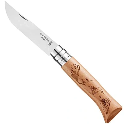Abbildung von Opinel N08 Engravings Mountain biking Alpine