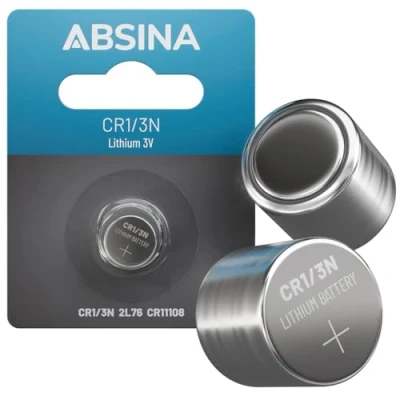 Abbildung von ABSINA CR1/3N Batterie Lithium 3V CR11108 auslaufsicher &amp; mit Langer Haltbarkeit 160mAh