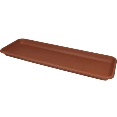 Abbildung von MePla XXL Untersetzer 57 cm Terracotta, wetterfester Stabiler aus UV beständigem Kunststoff