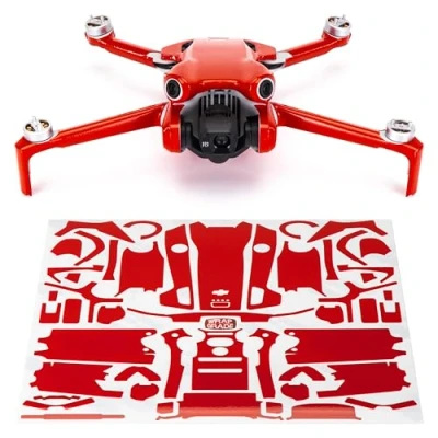 Abbildung von WRAPGRADE Skin Kompatibel mit DJI Mini 4 Pro (Super Red)