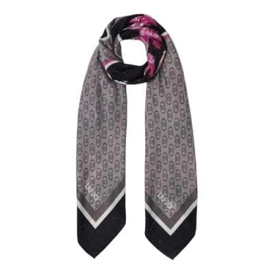 Abbildung von LIU JO Foulard MAXI LOGO Tuch, Damen, Größe: One Size, Nero