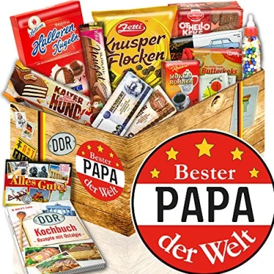 Abbildung von Bester Papa Geschenk + DDR Box für Traditionsprodukte