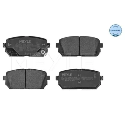 Abbildung von MEYLE 025 244 9116/W Bremsbelagsatz ORIGINAL Quality Hinterachse mit akustischer Verschleißwarnung Anti Quietsch Blech KIA: CARENS 3