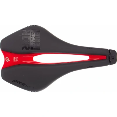 Abbildung von Prologo Dimension Ndr Tirox Fahrradsattel, Erwachsene, Unisex, Hard Black/Rot, 143