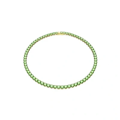 Abbildung von Swarovski Matrix Halskette, Damen, Größe: Medium, Green