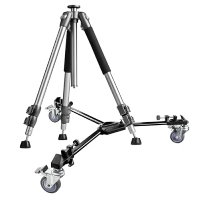 Abbildung von Walimex WAL 6702 Pro Stativ und WT 600 Stativwagen
