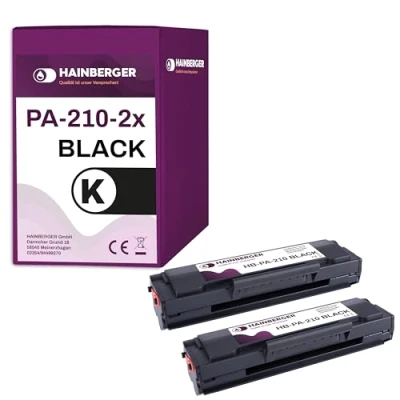 Abbildung von Hainberger 2X Toner Kompatibel PA210 BK für Pantum P2502W P2500W M6550NW M6500W M6558NW M6608NW M6600NW