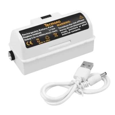 Abbildung von Tecmana 3.6V 6000mAh Ersatzakku Kompatibel mit iRobot Braava Jet 240, 241, 244, 245, 250, M6, M6110, M6134 ersetzt 4446040 BC674