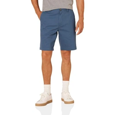 Abbildung von Amazon Essentials Herren Shorts, Schmale Passform, 23 cm, Blau, 30W