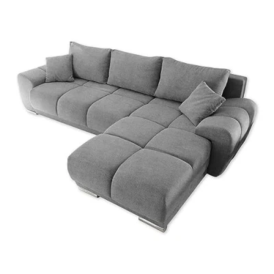 Abbildung von Schlafsofa &quot;Anton&quot;, mit Bettfunktion, Bettkasten, Rücken und Zierkissen, universell aufbaubar, frei im Raum stellbar