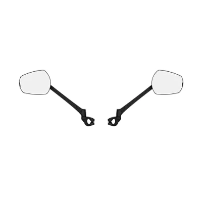 Abbildung von ZEFAL Espion E80 Pack Set aus zwei Fahrradspiegeln für links und rechts Elektrofahrrad Zubehör zur Verbesserung der Sichtbarkeit Lenkerhalterung 110 cm² Made in France