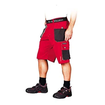 Abbildung von Leber &amp; Hollman Herren kurze Arbeitshose LH FMN TS, 65% Polyester 35% Baumwolle 270 g/m2, Bundhose mit Multifunktionstaschen+ Schlaufe und Schlüsselhaken
