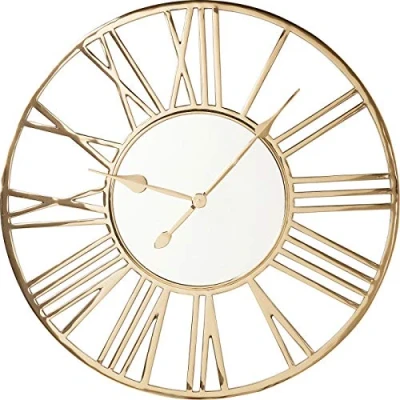 Abbildung von Kare Design Wanduhr Giant, Gold Ø80cm, 80x80x5cm
