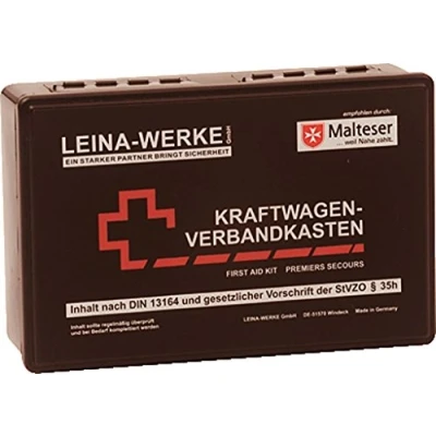 Abbildung von Leina Werke 10009 KFZ Verbandkasten Standard, 2 Farbig Sortiert
