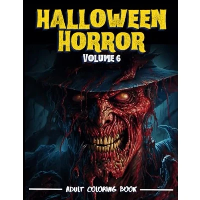 Abbildung von Halloween Horror Volume 6 Coloring Book for Adults (Horror Books, Band 6)