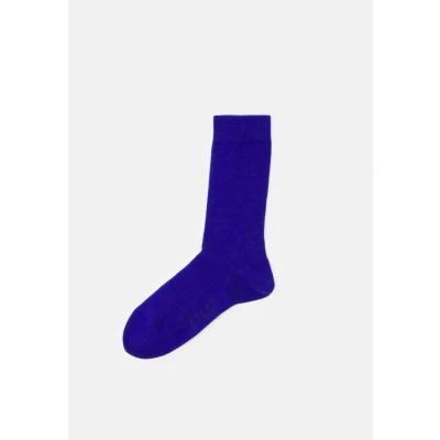 Abbildung von FALKE Damen Softmerino W SO Wolle einfarbig 1 Paar Socken, Blickdicht, Blau (Imperial 6065), 37 38