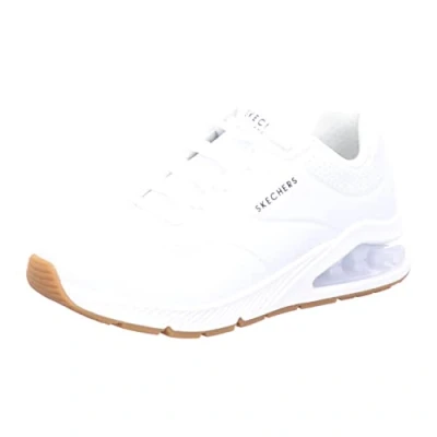 Abbildung von Skechers Damen UNO 2 AIR Around You Sneaker, White Duraleather/Mesh Trim, 35 EU