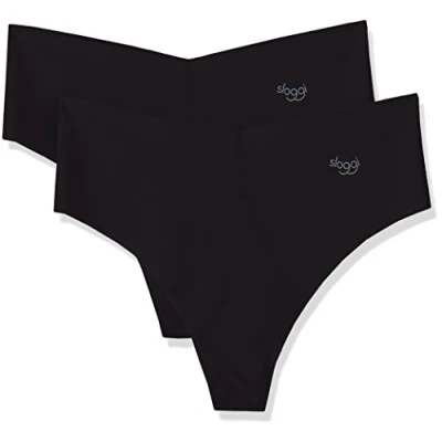 Abbildung von sloggi Damen ZERO Microfibre H Hipstring C2P Slip, Black, XS