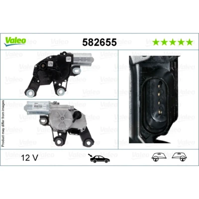 Abbildung von VALEO 582655 Scheibenwischermotor 12 hinten für Links /Rechtslenker AUDI: A4 B9 Avant, Q7