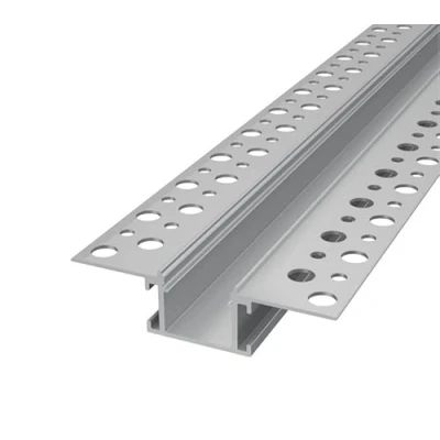 Abbildung von ledomec ALU Profil/Einbau Leiste Trockenbau EINPUTZ für Led Streifen + Abdeckung (Trockenbau 14 2m Klare Abdeckung)