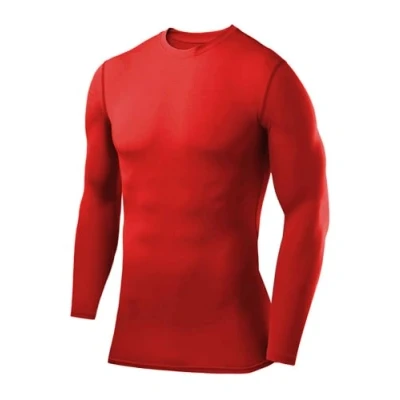 Abbildung von PowerLayer Jungen Kompressions Shirt mit Rundhalsausschnitt Rot (Alt), 10 12 Jahre